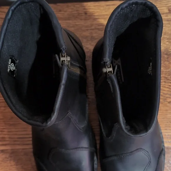 XElement Mens Black Leather Ankle Boots Size 10.5 - Picture 7 of 12